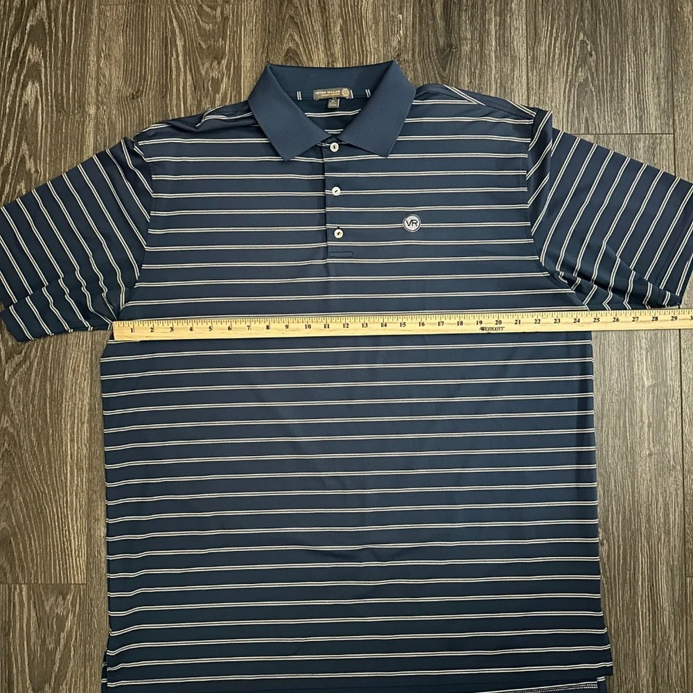 Peter Millar Summer Comfort Polo Shirt Men’s XL Performance Stretch Golf Blue - Picture 4 of 6